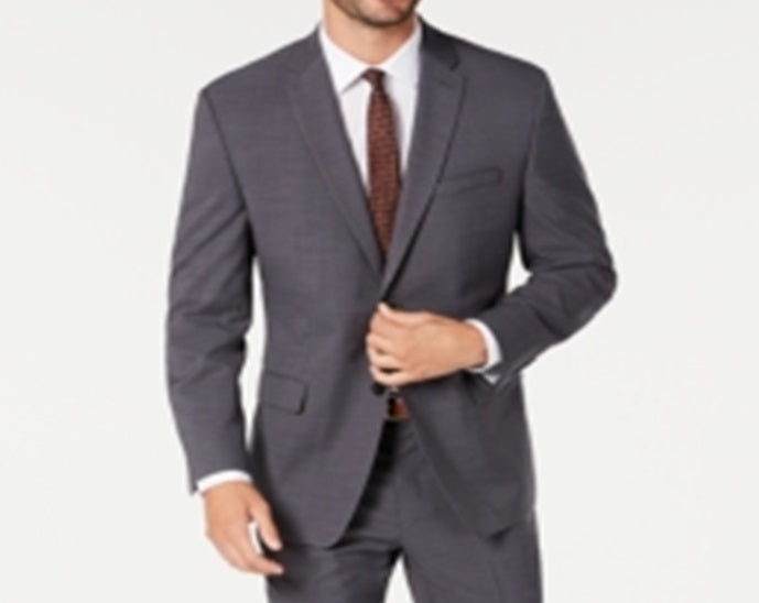 Terno masculino Marc New York Modern Fit Stretch Solid Cinza Tamanho 46