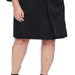 Vestido feminino texturizado sem mangas, decote redondo, comprimento até o joelho, para uso no trabalho, tamanho 24W