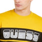 Suéter Guess Roy Sport Logo Masculino Amarelo Tamanho Médio