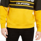 Suéter Guess Roy Sport Logo Masculino Amarelo Tamanho Médio