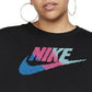 Moletom Nike Fleece Crew Feminino Preto Tamanho P