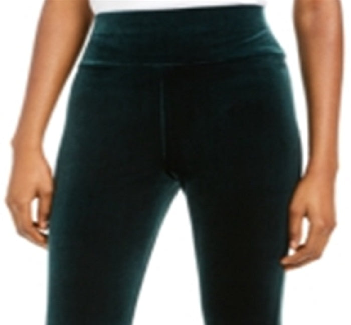 Calça skinny feminina de veludo da INC International Concepts, verde, tamanho 6