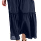 Vestido longo feminino com alças finas e decote halter da INC International Concepts, azul, tamanho XX-G