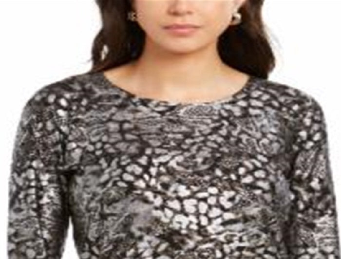 Top feminino com bolinhas em jacquard e gel da coleção JM, preto, tamanho XX-G
