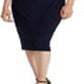 Vestido Ralph Lauren Feminino Manga Curta Abaixo do Joelho Azul Tamanho 6