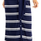 Vestido longo listrado feminino Charter Club azul tamanho XX-G