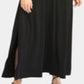 Vestido longo flare com alças finas Rachel Roy feminino, preto, tamanho pequeno