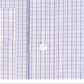 Camisa social masculina Eagle xadrez estampada com gola elástica roxa tamanho 18x34x35