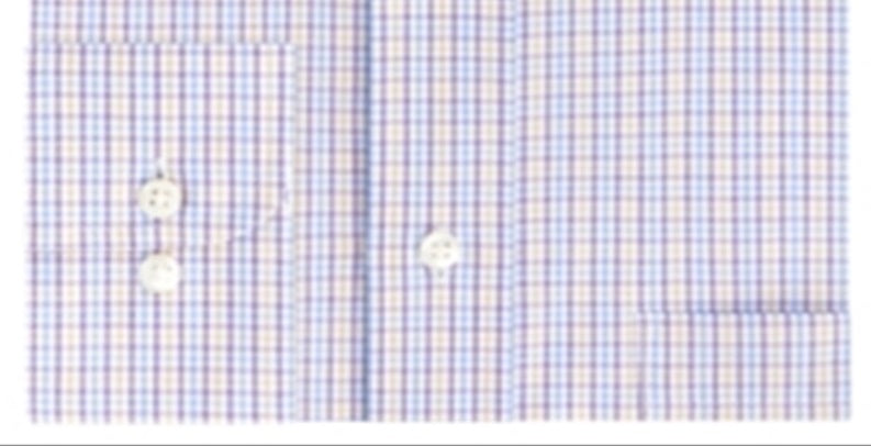 Camisa social masculina Eagle xadrez estampada com gola elástica roxa tamanho 18x34x35