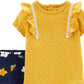 Conjunto de 2 peças de body e leggings de algodão Carter's Baby Girl, tamanho amarelo, recém-nascido