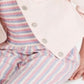 Jaqueta jeans Epic Threads Big Girl's Crochet Trim Rosa Tamanho Médio