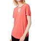 Top Feminino Bar III Keyhole - Rosa Tamanho P