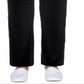 Calça de veludo feminina Alfred Dunner Idea, preta, tamanho pequeno