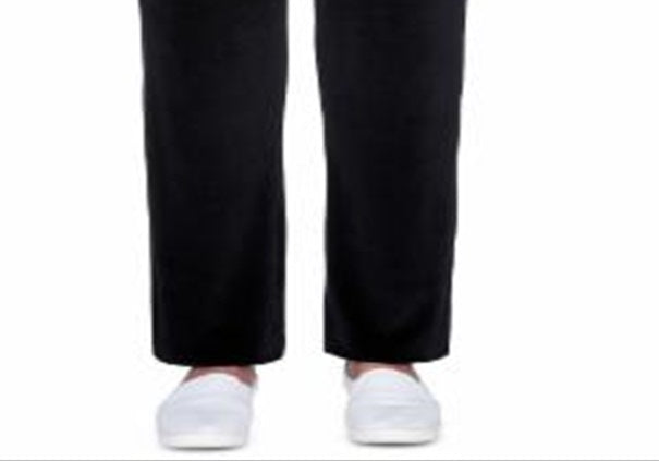 Calça de veludo feminina Alfred Dunner Idea, preta, tamanho pequeno
