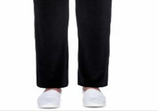 Calça de veludo feminina Alfred Dunner Idea, preta, tamanho pequeno