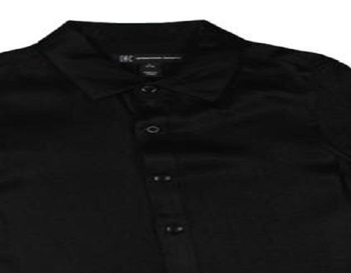 Camisa de cetim com botões para meninos, da INC International Concepts, estilo papai e eu, preta, tamanho M