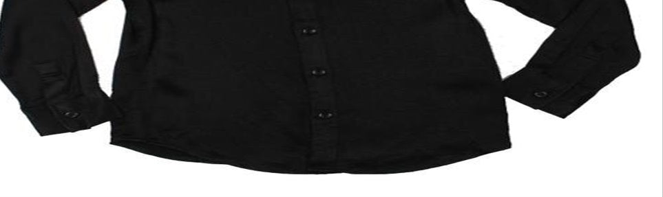 Camisa de cetim com botões para meninos, da INC International Concepts, estilo papai e eu, preta, tamanho M