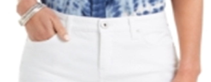 Shorts Boyfriend Feminino Style &amp; Co Branco Tamanho 2-CURTO