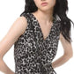 Vestido de festa curto sem mangas Michael Kors feminino, cinza, tamanho pequeno