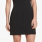 Vestido Kensie Scuba feminino ombro a ombro preto tamanho 14