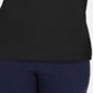 Camiseta feminina Karen Scott lisa preta tamanho pequeno