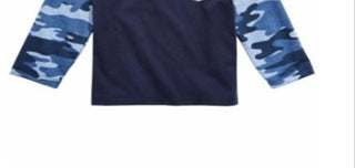 Camiseta de beisebol com bolso de algodão First Impressions Baby Boy, azul, tamanho 6-9 M