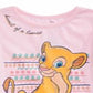 Camiseta infantil feminina Disney Nala Lioness rosa tamanho 2T