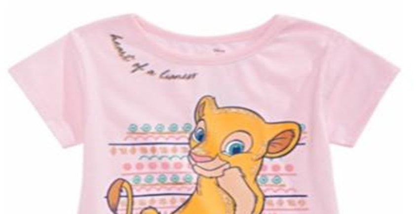 Camiseta infantil feminina Disney Nala Lioness rosa tamanho 2T
