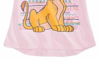 Camiseta infantil feminina Disney Nala Lioness rosa tamanho 2T