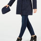 Jaqueta anorak dobrável feminina Tommy Hilfiger, azul, tamanho médio