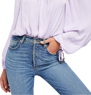 Body feminino Another Round da Free People, roxo, tamanho extragrande