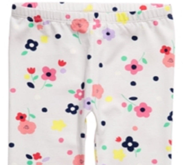 Leggings elásticas para bebês meninas First Impressions, tamanho 24 meses, branca