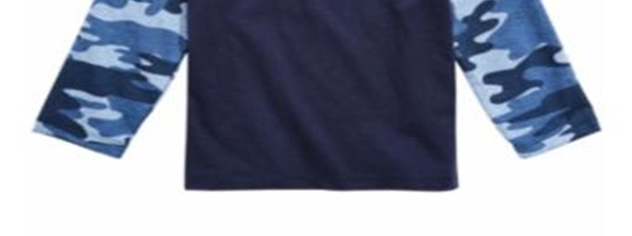 Camiseta de beisebol de algodão com bolso First Impressions Baby Boy, azul, tamanho 24 MOS