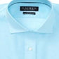 Camisa social masculina Ralph Lauren Slim Fit de algodão, sem passar, azul, tamanho 17,5 x 34 x 35