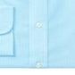 Camisa social masculina Ralph Lauren Slim Fit de algodão, sem passar, azul, tamanho 17,5 x 34 x 35