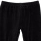 Leggings de veludo para bebê First Impressions, pretas, tamanho 6-9 meses
