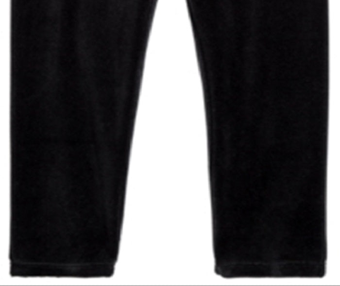 Leggings de veludo para bebê First Impressions, pretas, tamanho 6-9 meses
