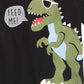 Camiseta infantil First Impressions Baby Boys com estampa de dinossauro e aparência em camadas, cinza, tamanho 12 meses