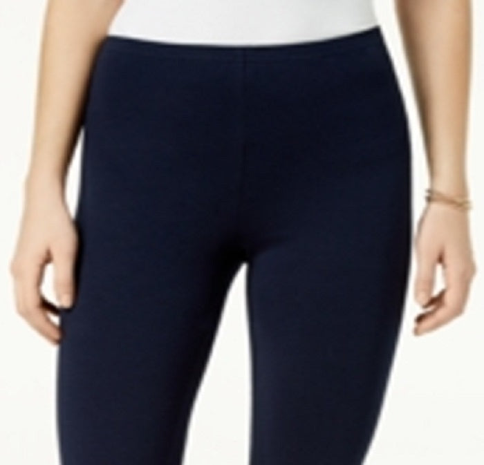 Leggings femininas Maison Jules Solid Pull On Azul Tamanho X-S