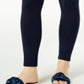 Leggings femininas Maison Jules Solid Pull On Azul Tamanho X-S