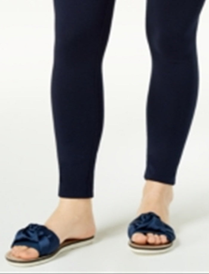 Leggings femininas Maison Jules Solid Pull On Azul Tamanho X-S