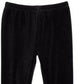 Leggings de veludo para bebê First Impressions para meninas, pretas, tamanho 12 meses