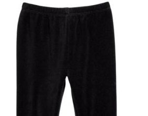 Leggings de veludo para bebê First Impressions para meninas, pretas, tamanho 12 meses