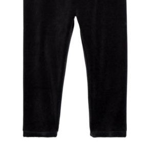 Leggings de veludo para bebê First Impressions para meninas, pretas, tamanho 12 meses