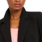Blazer feminino cropped trespassado Bar III, preto, tamanho 10