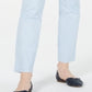 Calça reta feminina Tommy Hilfiger Hampton Chino, azul, tamanho 8