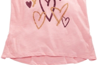 Epic Threads Big Girl's Scribble Heart T-Shirt Pink Size Medium
