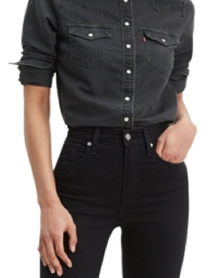 Camisa Levi's Ultimate Western Feminina Preta Tamanho X-G