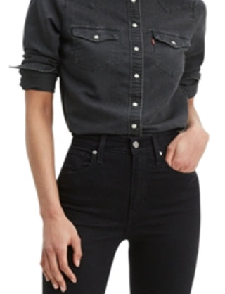 Camisa Levi's Ultimate Western Feminina Preta Tamanho X-G