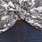 Karen Kane Blusa Feminina Estampada Frente Torcida Preta Tamanho Grande